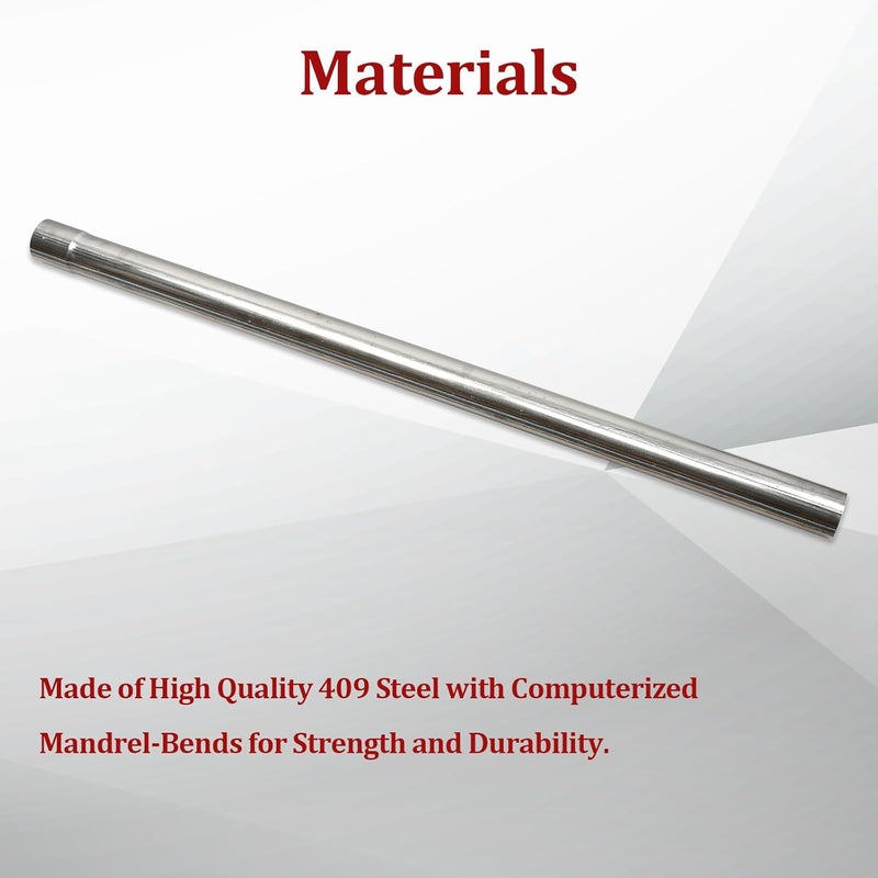 BIGREAT 409 Steel 2.5'' Inch OD Straight Exhaust Pipe Mandrel Tubing Pipe 48" / 4 Ft Long Custom Fitment For Exhaust System - Image 5